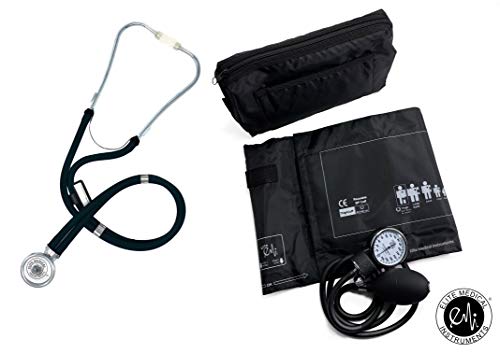 EMI EBL-530 Sprague Rappaport Stethoscope and Thigh Sized Manual Blood Pressure Monitor Combination Set - Cuff Size (16 to 25 inch) Thigh BP and Stethoscope Set