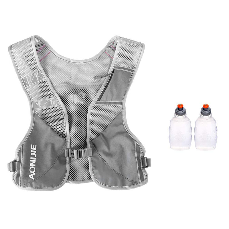 AONIJIE Marathon Running Vest Pack Water Hydration Backpack Outdoor Sport Bag Cycling Camping Climbing Rucksack Gray
