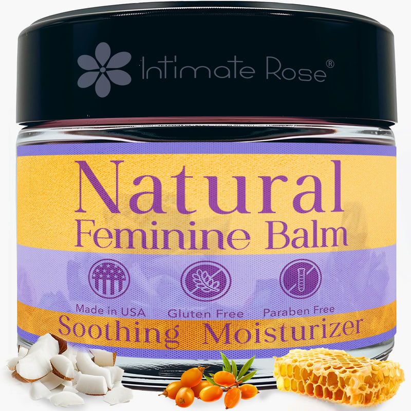 Vulva Balm & Organic Vaginal Moisturizer for Women: Natural Vulva Moisturizer & Vulva Cream for Dryness on Intimate Skin - NON Estrogen Cream - Perfect for Menopause & Shaving Rash Relief 2 Ounce (Pack of 1)