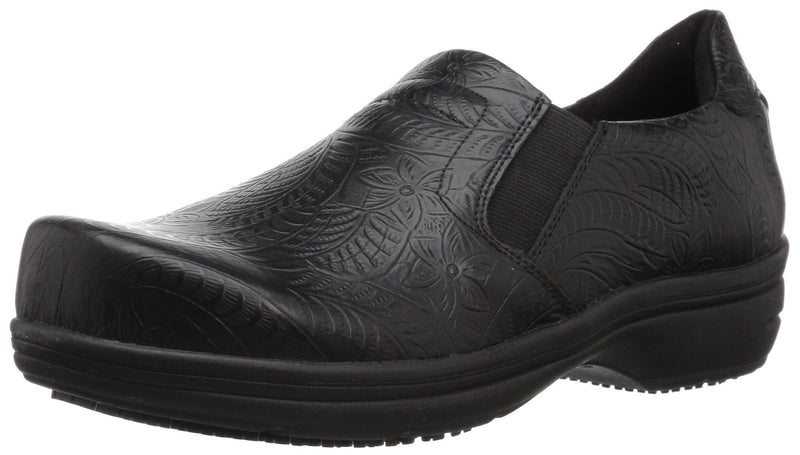 Easy Works Womens BindHealth Care Professional Shoe 6 Black Embossed - BeesActive Australia