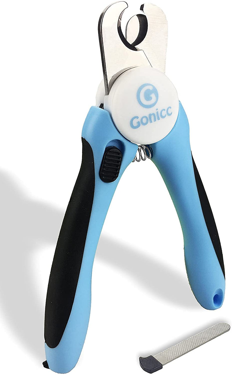 gonicc Dog & Cat Pets Nail Clippers and Trimmers - with Safety Guard to Avoid Overcutting, Free Nail File, Razor Sharp Blade - Professional Grooming Tool for Pets For Large and Medium Dogs - BeesActive Australia