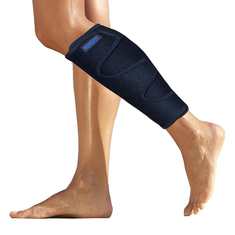 ROXOFIT Torn Calf Muscle Brace Wrap for Calf Strain, Tear, Shin Splint Pain Relief - Adjustable Tibia Neoprene Support Compression Sleeve for Men and Women - BeesActive Australia