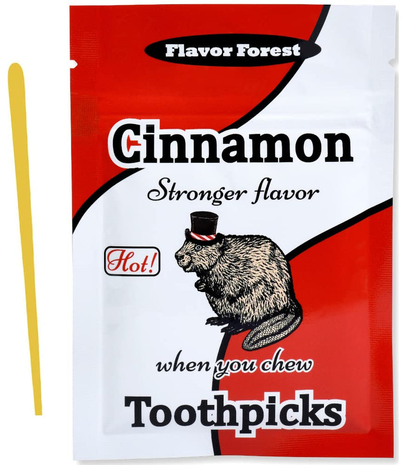 Hot Cinnamon Flavored Toothpicks (Flat Shape) 100ct Cinnamon (N&A) - BeesActive Australia