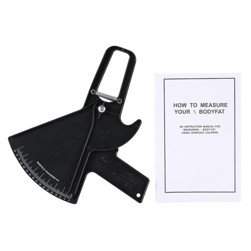 Body Fat Calipers, Skinfold Caliper 2 Colors 0-80MM Fat Measuring Test Slim Skinfold Caliper Weight Loss Measure Tester (Black) Black - BeesActive Australia