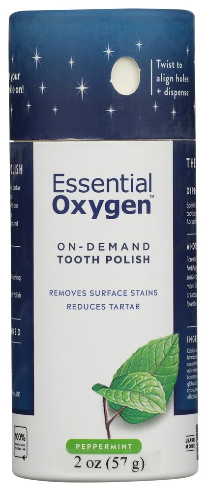 ESSENTIAL OXYGEN Organic Mint Tooth Polish, 2oz