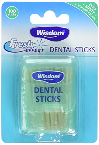 Wisdom Fresh Effect Dental Wood-Count, Pack of 4, 400-Count 100 Count (Pack of 4)