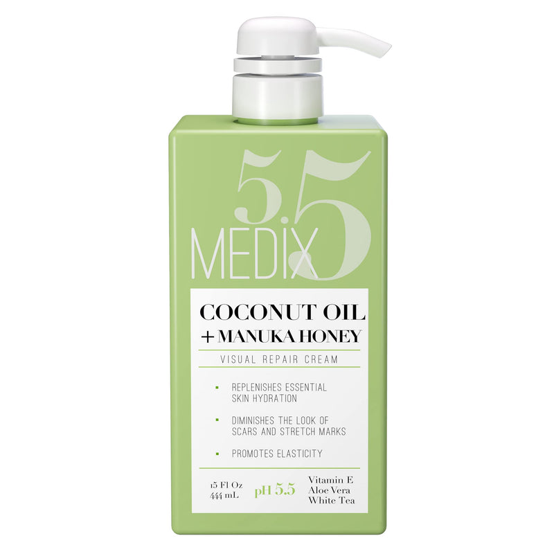 MEDIX Coconut Body Lotion + Manuka Honey Cream | Coconut Oil Lotion For Women & Men | Natural Coconut Cream Moisturizer Body Butter Skin Care Balm For Stretch Marks, Cellulite, & Dry Skin, 15 Fl Oz - BeesActive Australia
