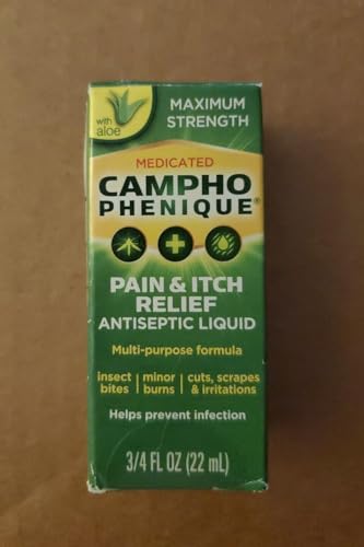 Campho-Phenique Pain & Itch Relief Antiseptic Liquid 0.75 fl oz (Pack of 2)