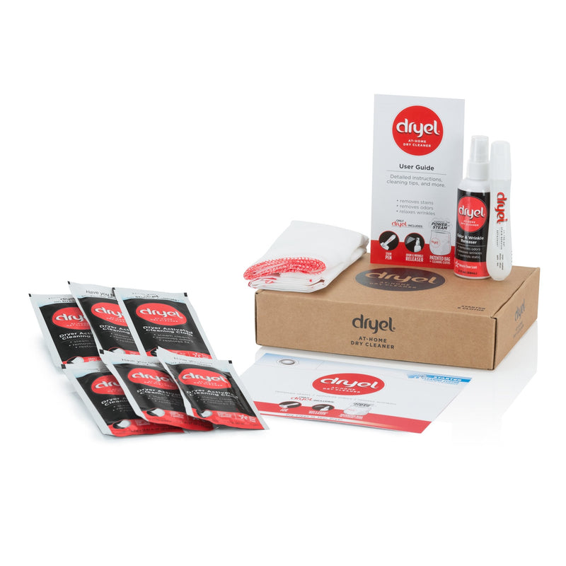 dryel At-Home Dry Cleaner Starter Kit, Gentle Laundry Care for Special Fabrics and Dry-Clean-Only Clothes, 6 Loads 6-load - BeesActive Australia
