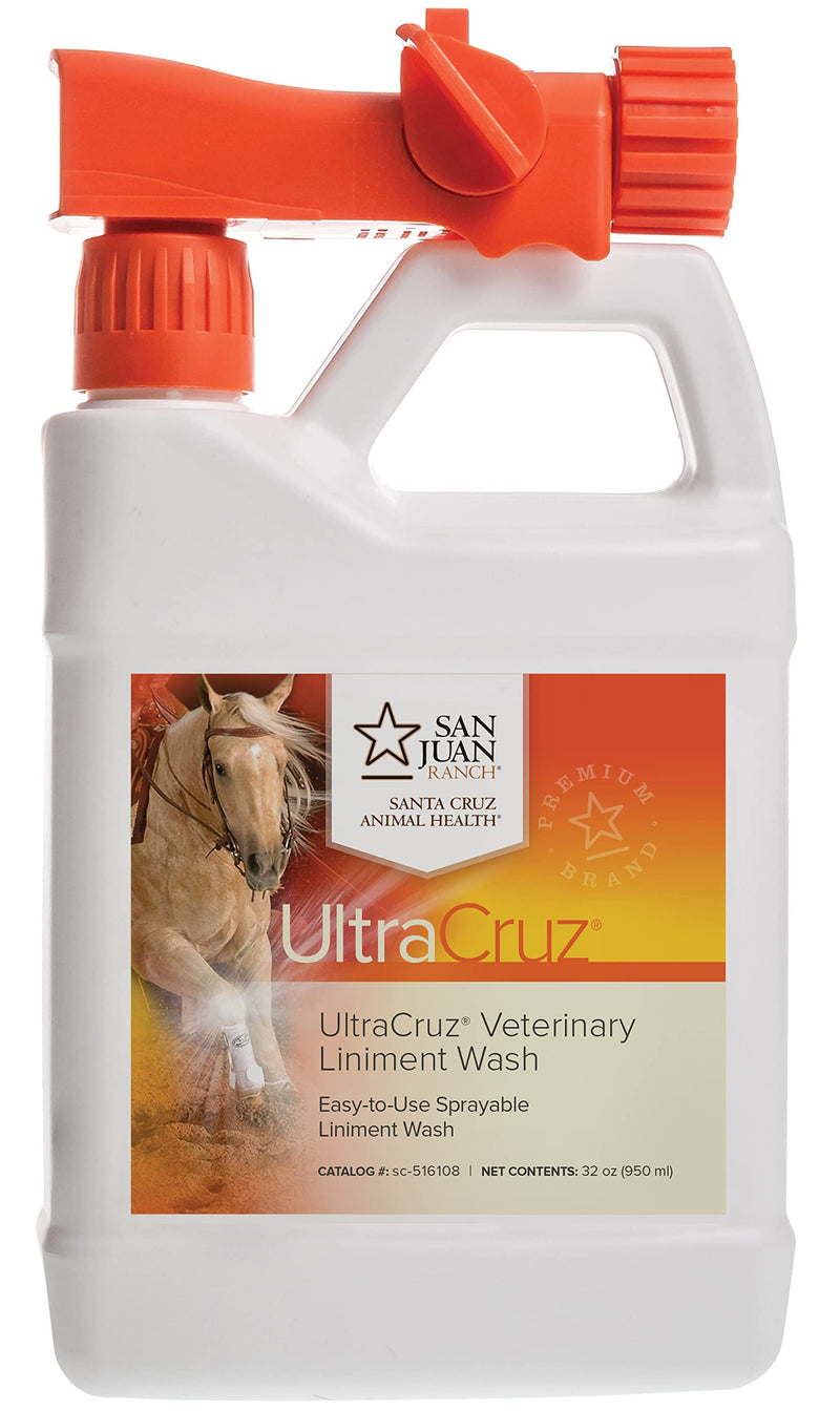 UltraCruz Veterinary Liniment Wash for Horses, 32 oz with Travel Spray - BeesActive Australia