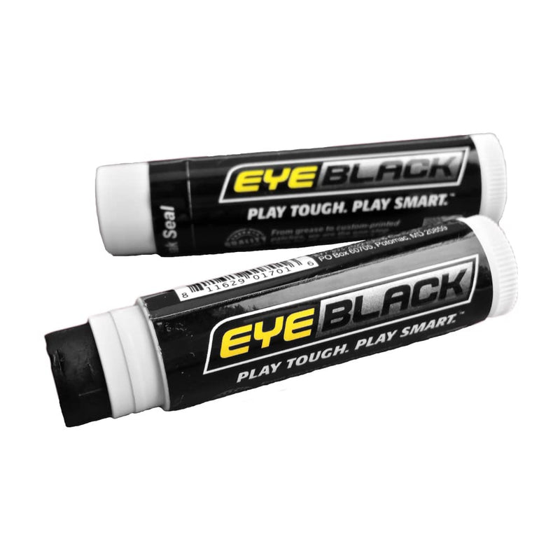 EyeBlack Anti-Glare Under Eye Black Sports Grease Stick for Pro Performance - Softball, Football, Baseball, Soccer, Cheer, Volleyball – Tailgate, Championship, Playoffs, Game Day - Black, 1 Stick - BeesActive Australia