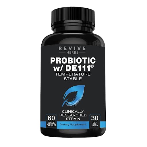 Advanced Probiotic with DE111 Strain (Bacillus subtilis). Spore Forming Probiotic. No Refrigeration Needed. 11.5 Billion Organisms. Probiotics for Women and Men. 60 Vegetable Capsules. 60 Count (Pack of 1)