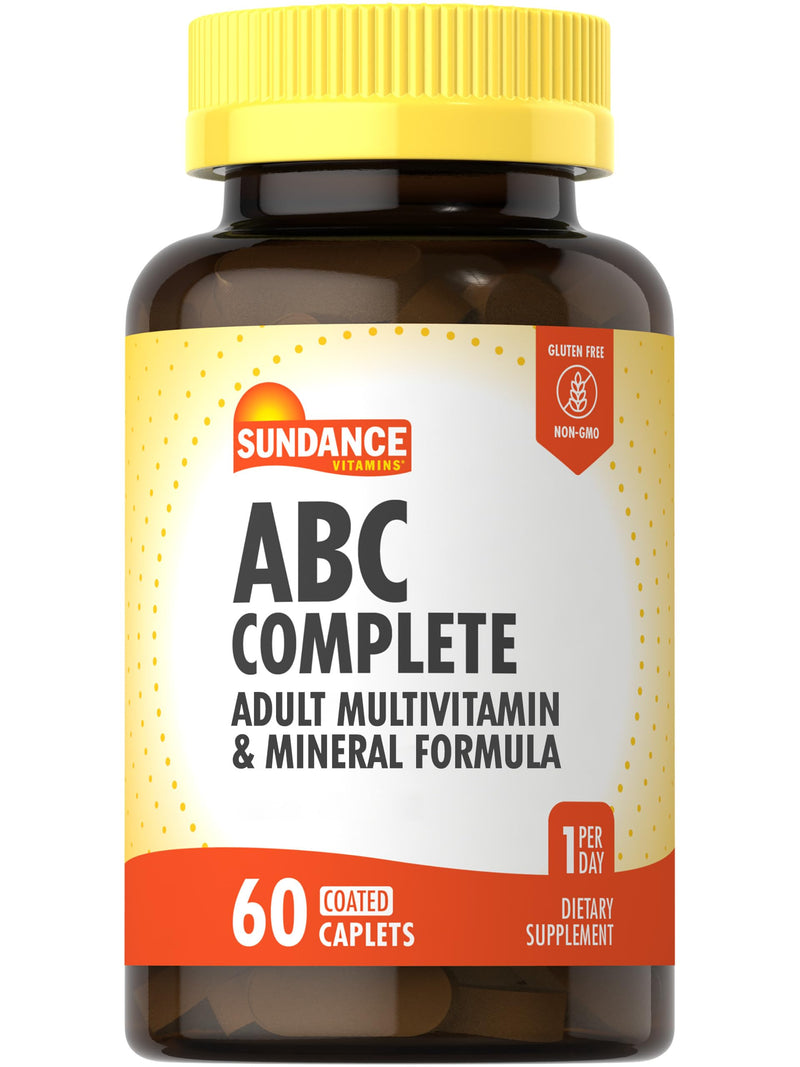 Sundance Multivitamin for Women & Men | with Iron | Mineral Formula ABC Complete | Non-GMO and Gluten Free Supplement