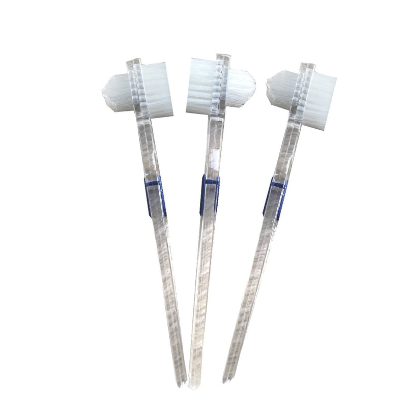 Healifty Denture Brush False Teeth Cleaning Tool Double-Sided Toothbrush 3pcs - BeesActive Australia