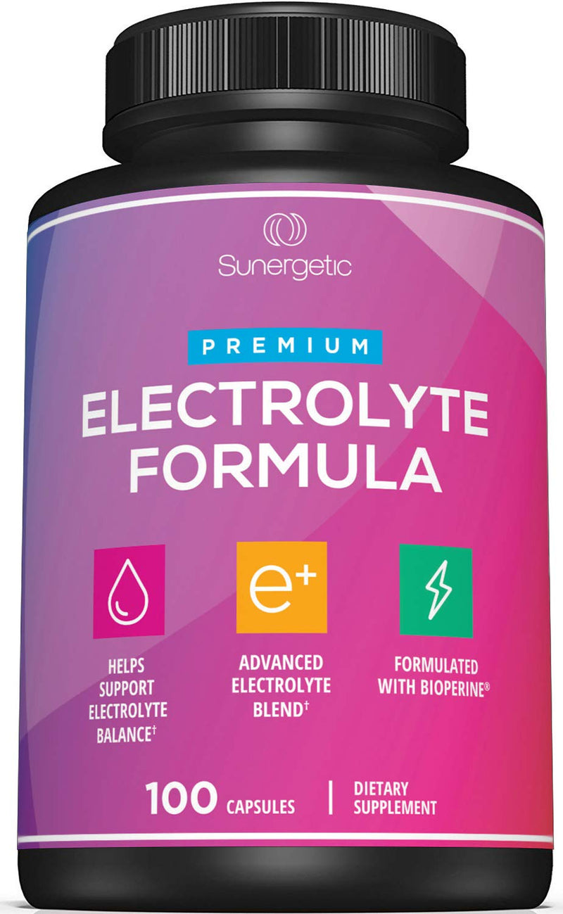 Premium Electrolyte Capsules – Support for Keto, Low Carb, Rehydration & Recovery - Electrolyte Replacement Tablets – Includes Electrolyte Salts, Magnesium, Sodium, Potassium – 100 Capsules - BeesActive Australia