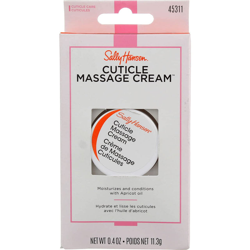 Sally Hansen Cuticle Massage Cream 0.4 Ounce (12ml) (3 Pack) Apricot 0.04 Ounce (Pack of 3)