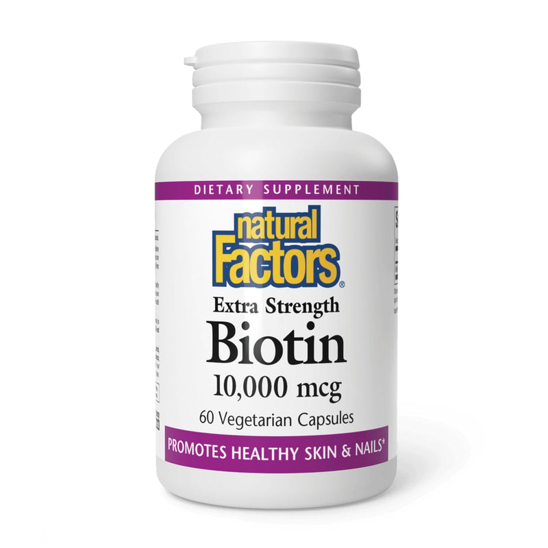 Natural Factors Biotin 10000Mcg, 60 CT 60 Count (Pack of 1)