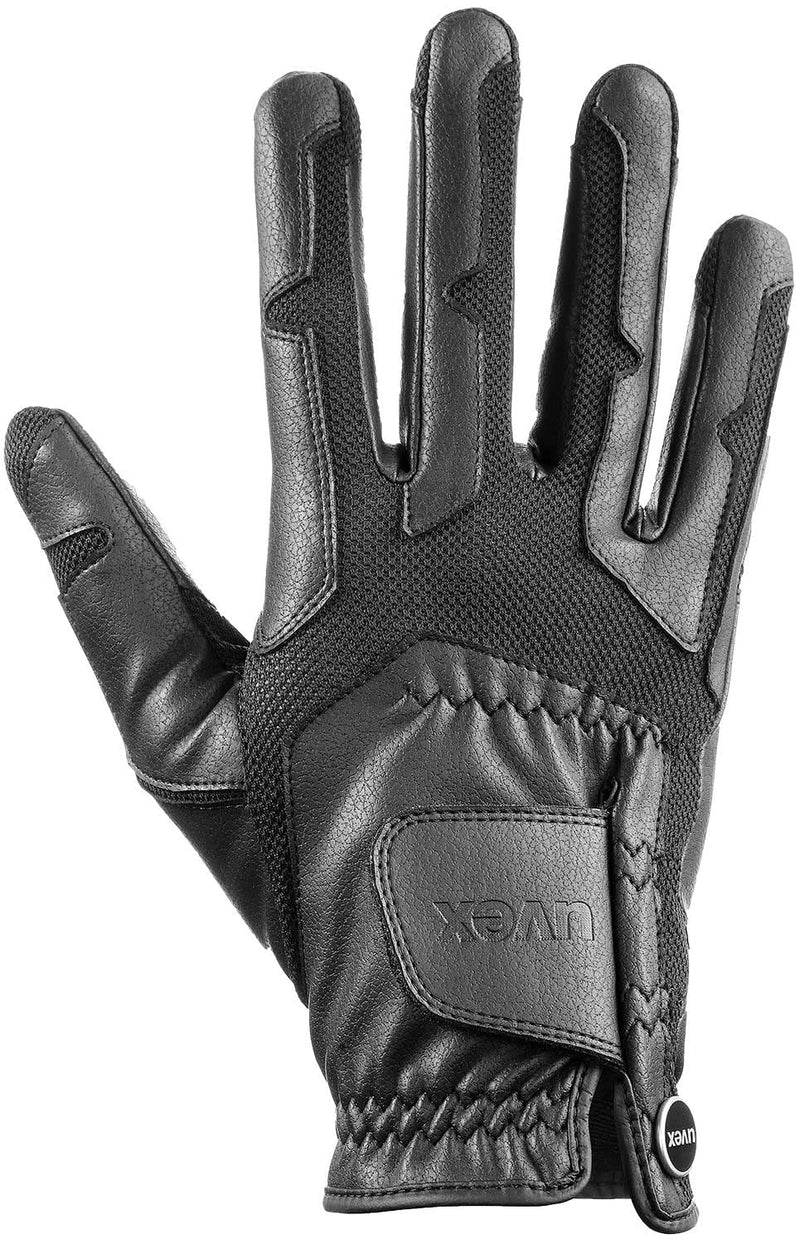 Uvex Stretchable & Breathable Horse Riding Gloves (Western/English) for Women & Men, ventraxion Black 7 - 8" - BeesActive Australia