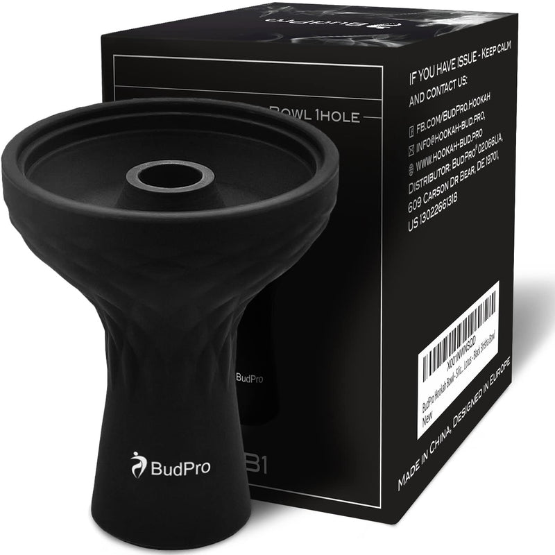 Hookah Bowl - Silicone 1 Hole Phunnel Bowl - Perfect with Charcoal Holder - Black Shisha Bowl - BeesActive Australia