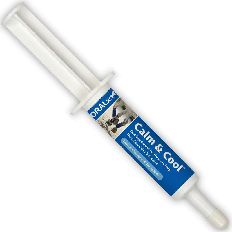 Oralx Calm and Cool for Horses. Calming Paste Formulated with L-Tryptophan & Herbal Extracts. Helps Maintain Calm, Focused Composure During Events & Transport. Easy-Dose Syringe. Made in USA - BeesActive Australia
