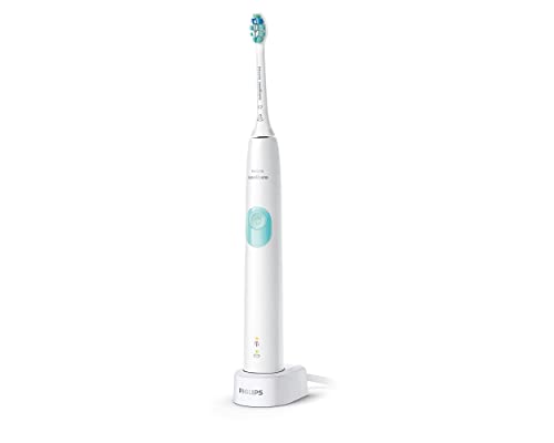 Philips Sonicare ProtectiveClean 4100 Electric Rechargeable Toothbrush, Plaque Control, White 1 Count (Pack of 1)