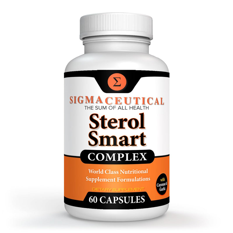 Niacin Supplement – Beta Sitosterol Supplement – Policosanol Supplement – Plant Sterols - Garlic Supplement – Cayenne Supplement – 60 Capsules 60 Count (Pack of 1)