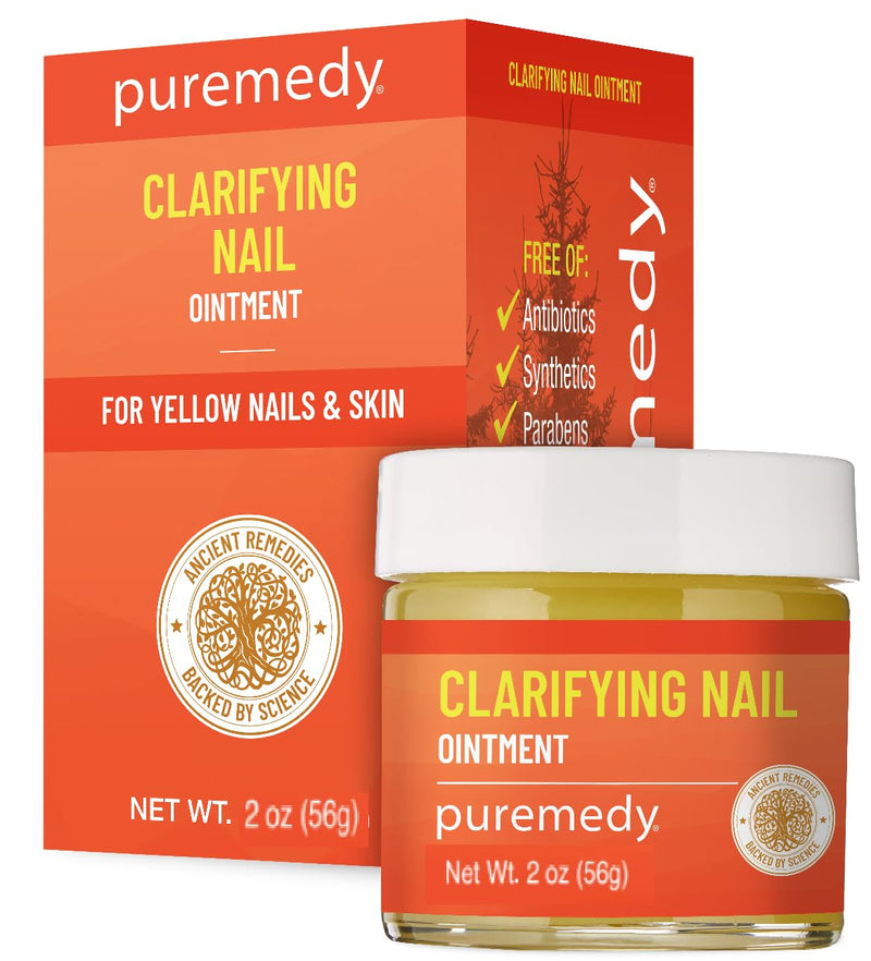 Puremedy - Clarifying Nail Ointment - with Tea Tree Oil, All Natural Salve for Yellow Nails, Athlete's Foot & Skin Irritations, 2 Oz - BeesActive Australia