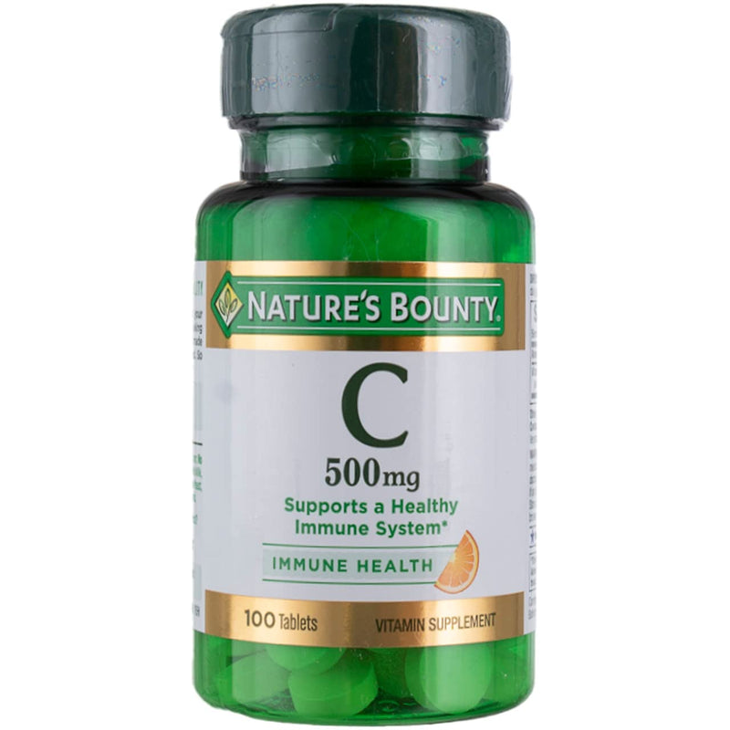 Nature's Bounty Pure Vitamin C 500 mg - 100 Tablets, Pack of 4 100 Count (Pack of 4)