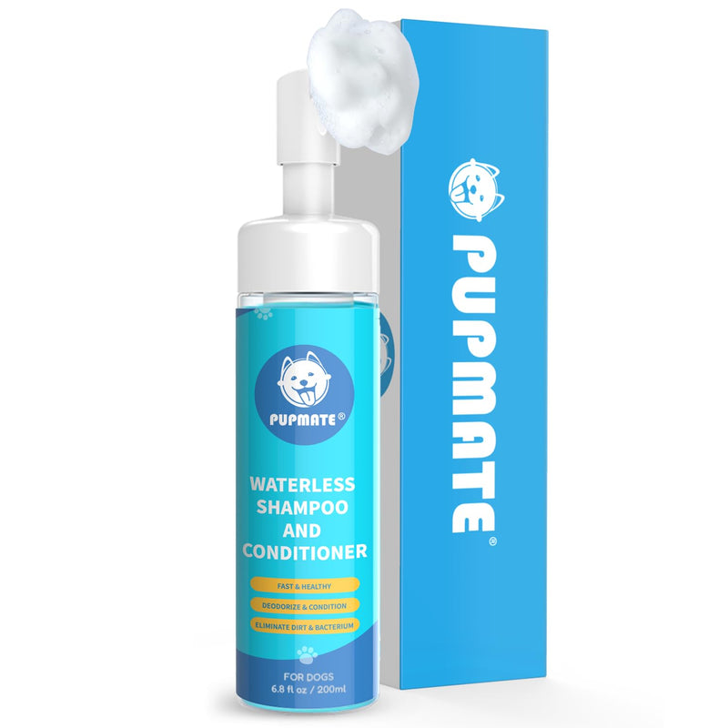 Paw Cleaner | No-Rinse Foaming Cleanser for Dogs Cats | 6.8 fl oz | Gentle and Safe | Pleasant Smell | Deep Clean Pet Paws | Bottle with Removable Soft Silicone Brush Paw Cleaner (1 Bottle) - BeesActive Australia