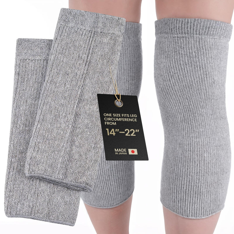 Elastic Cotton Knee Warmers, Knee Sleeves for Men and Women - Circulation Support and Joint Pain Relief, Arthritis Aid, One Pair, Made in Japan - BeesActive Australia