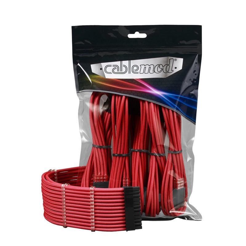 CableMod Pro ModMesh Sleeved Cable Extension Kit (Red) ModMesh Extension Kit Red - BeesActive Australia