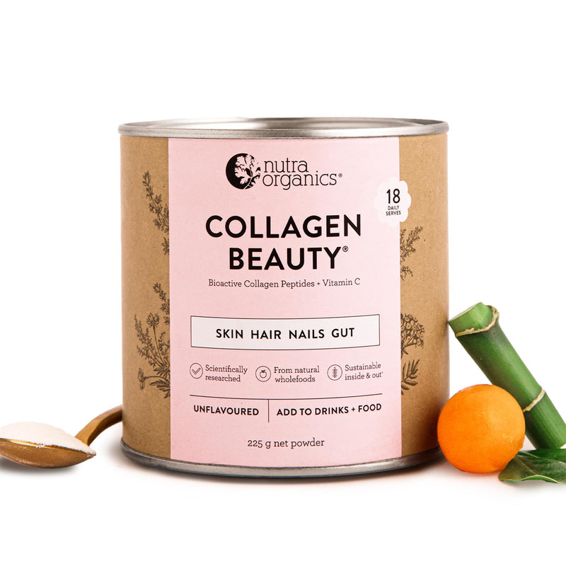 Unflavoured Collagen Beauty by Nutra Organics 7.9 Ounce (Pack of 1)