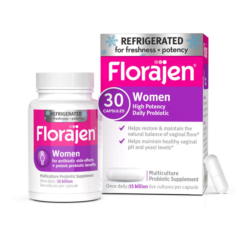 Florajen Women’s Probiotic, Vaginal Health & Gut Support, 30 Capsules 30 Count (Pack of 1)