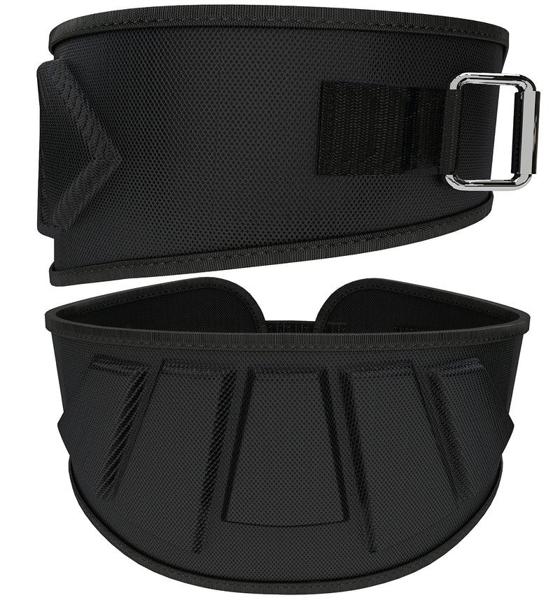 Rip Toned Weight Lifting Belt - Workout Belts for Weightlifting, Powerlifting, Bodybuilding, Strength Training - Back Support for Men & Women - For Squats, Clean, Lunges, Deadlift, Bench Press 6" - X-Large Black
