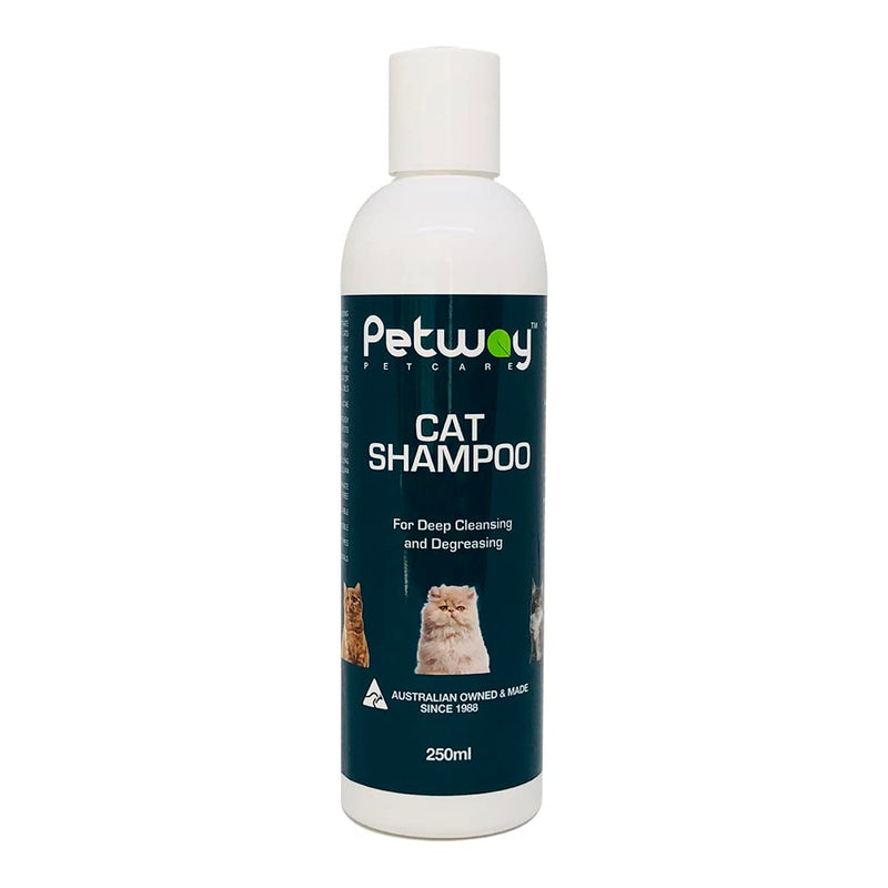 Petway Petcare Cat Shampoo, Anti Dandruff Shampoo for Deep Cleanse & Degreasing, Removes Excess Oils, Dirt and Dandruff, pH Balanced, Parabens & Sulfates Free, Cruelty Free, 8.5 Fl Oz (250ml) 250.0 Grams - BeesActive Australia