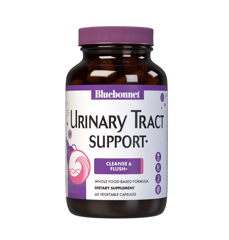 Bluebonnet Nutrition Urinary Tract Support, Cleanse & Flush*, Soy-Free, Gluten-Free, Kosher-Certified, Non-GMO, Dairy-Free, Vegan, 60 Vegetable Capsules, 30 Servings | Cleanse & Flush; Non-GMO, Vegan, Kosher, Gluten-Free, Soy-Free, Dairy-Free