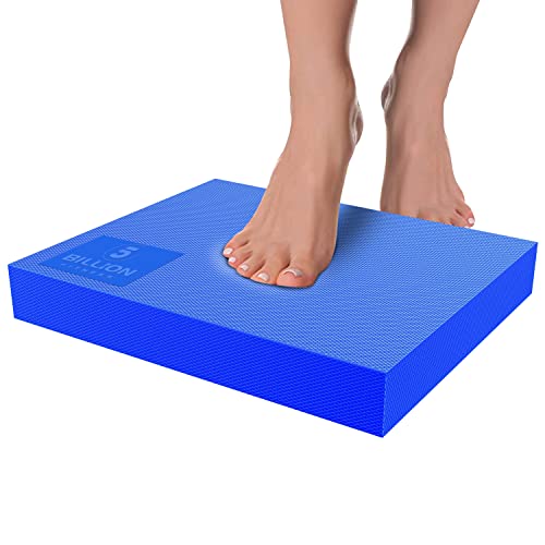 Foam Balance Pad,5BILLION Stability Pad for Physical Therapy,Non-Slip Exercise Balance Pad for Balance workouts,Yoga Knee Pad for Gym Fitness Stretching Pilate Blue-L