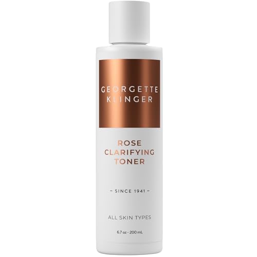 Rose Clarifying Toner - Deep Cleansing Facial Toner, pH Balancing, Moisturizing Formula with Witch Hazel and Aloe for Deep Pore Cleansing, Hydration, and Skin Repair - 6.7 oz by Georgette Klinger 6.7 Fl Oz (Pack of 1)