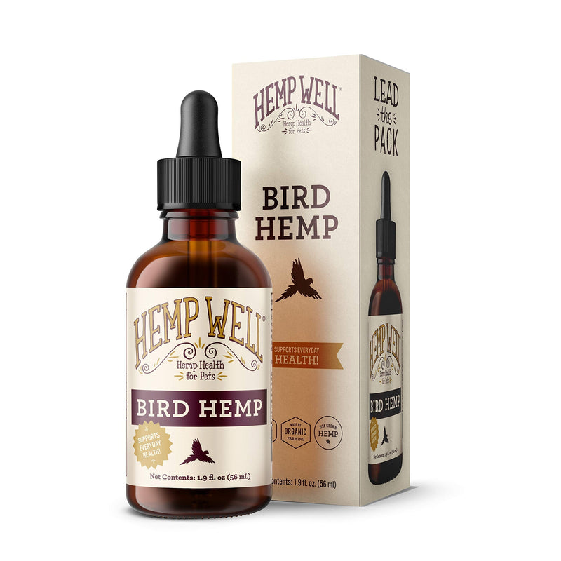 Organic Hemp Well Bird Hemp Oil – 2 Ounces. Parrot, Parakeet, Cockatiel and All Birds for Supporting Health, Feather Plucking, Destructive Behavior Reduction, Immune Support, and Relaxation. - BeesActive Australia