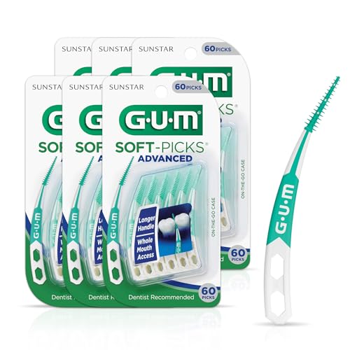 GUM Soft-Picks Advanced Interdental Picks, 60 Count (3 Pack)