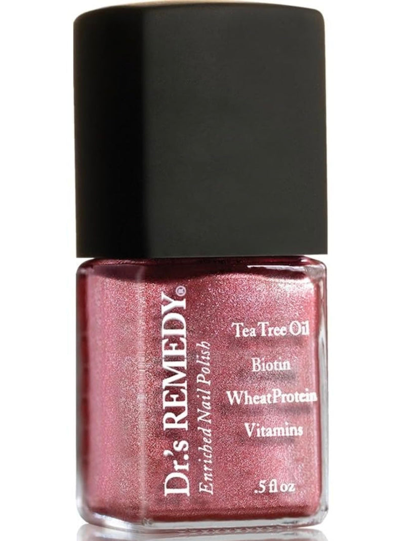 Dr’s Remedy Enriched Nail Polish: Non Toxic, All Natural, and Organic - Doctor Formulated: Strengthens, Restores, Heals, and Protects '24-Free' - REFLECTIVE Rose 0.5 Fl Oz (Pack of 1) - BeesActive Australia