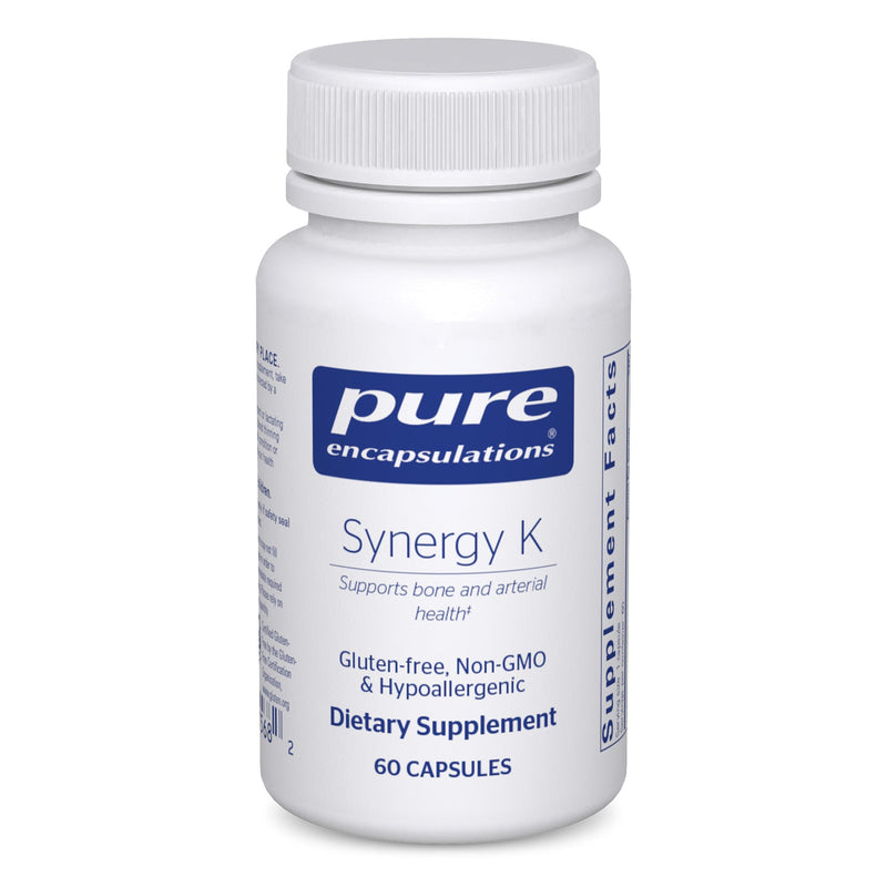 Pure Encapsulations Synergy K, 60 Capsules | Supplement with Vitamin K1, K2, and D3 to Support Bones, Blood Vessels, Vascular Elasticity, and Calcium Utilization* 60 Count (Pack of 1)