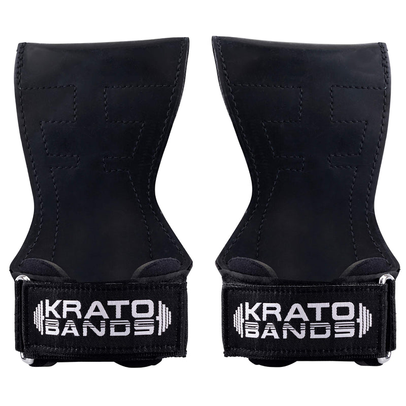 Krato Kevlar Lined Versatile Lifting Straps | Grips Bands Black Small