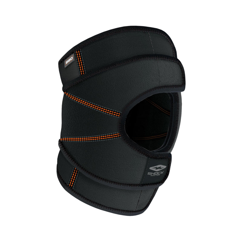 Shock Doctor Knee Brace Wrap, Knee Support Stabilizes Patella, Provides Comfortable & Lightweight Compression to Stabilize Muscles in The Knee, Single X-Large