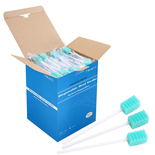 250 Pcs Disposable Oral Swabs,Sterile Dental Sponge for Mouth&Gum Cleaning 250 Pack