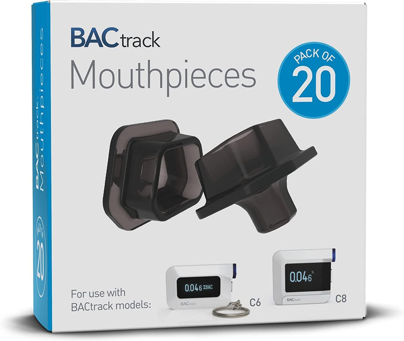 BACtrack C-Series Breathalyzer Mouthpieces (20 Count) | Compatible with BACtrack C6 and C8 Breath Alcohol Testers | Not Compatible with BACtrack Mobile Smartphone Breathalyzer 20 Count (Pack of 1) - BeesActive Australia