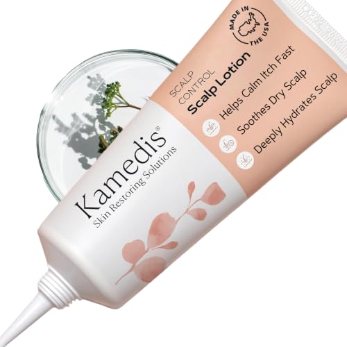 KAMEDIS Scalp Moisturizer Lotion For Dry, Itchy, Dandruff, Flaky & Sensitive Scalp. Over-Night Mask Treatment Botanicals-Based. Parabens Free. 3.38 Fl Oz. 1 Scalp Lotion