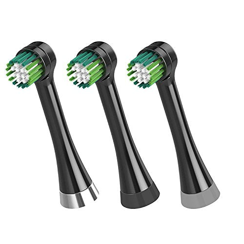 Waterpik Triple Clean Replacement Brush Heads, Black, OTRB-3WB, 3 Count (Pack of 1) for Complete Care 5.5 and 9.5 Models CC-02, WP-812/822/842 3 Count (Pack of 1)