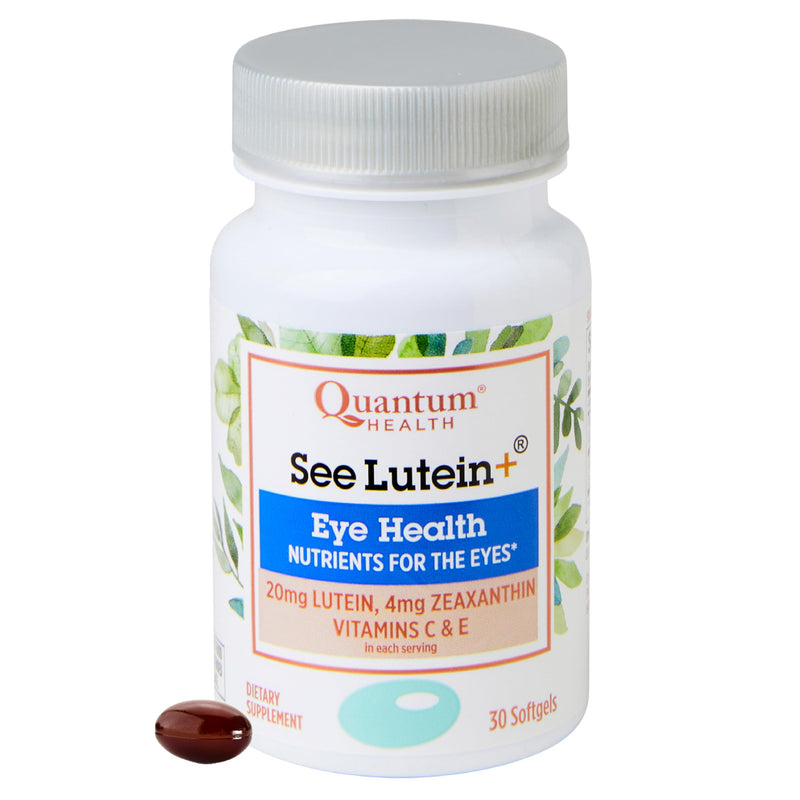 Quantum Health See Lutein+ Eye Supplement Lutein Zeaxanthin, 30 Softgels | Eye Health Supplement, Doctor-Formulated & Research-Backed, 20mg Lutein, 4mg Zeaxanthin, Vitamins C & E, Men & Women 30 Count (Pack of 1) See Lutein+