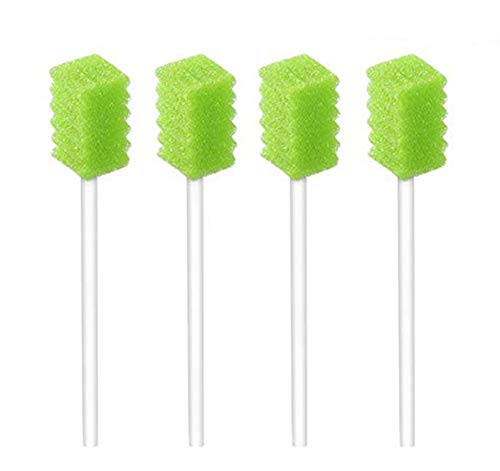 250 Pcs Disposable Oral Swabs,Sterile Dental Sponge for Mouth,Gum Cleaning 250green
